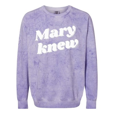 Mary Knew Christmas  Colorblast Crewneck Sweatshirt