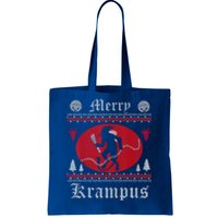 Merry Krampus Christmas Xmas Horror Ugly Sweater Evil Pajama Gift Tote Bag