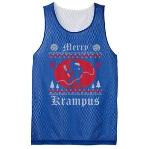 Merry Krampus Christmas Xmas Horror Ugly Sweater Evil Pajama Gift Mesh Reversible Basketball Jersey Tank