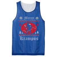 Merry Krampus Christmas Xmas Horror Ugly Sweater Evil Pajama Gift Mesh Reversible Basketball Jersey Tank