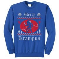 Merry Krampus Christmas Xmas Horror Ugly Sweater Evil Pajama Gift Tall Sweatshirt