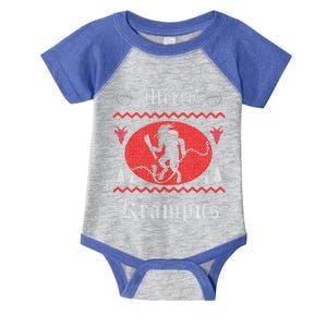 Merry Krampus Christmas Xmas Horror Ugly Sweater Evil Pajama Gift Infant Baby Jersey Bodysuit