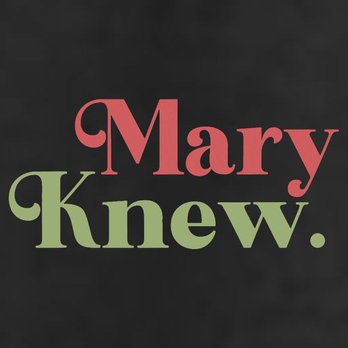 Mary Knew Christmas 7 Panel Mesh Trucker Snapback Hat