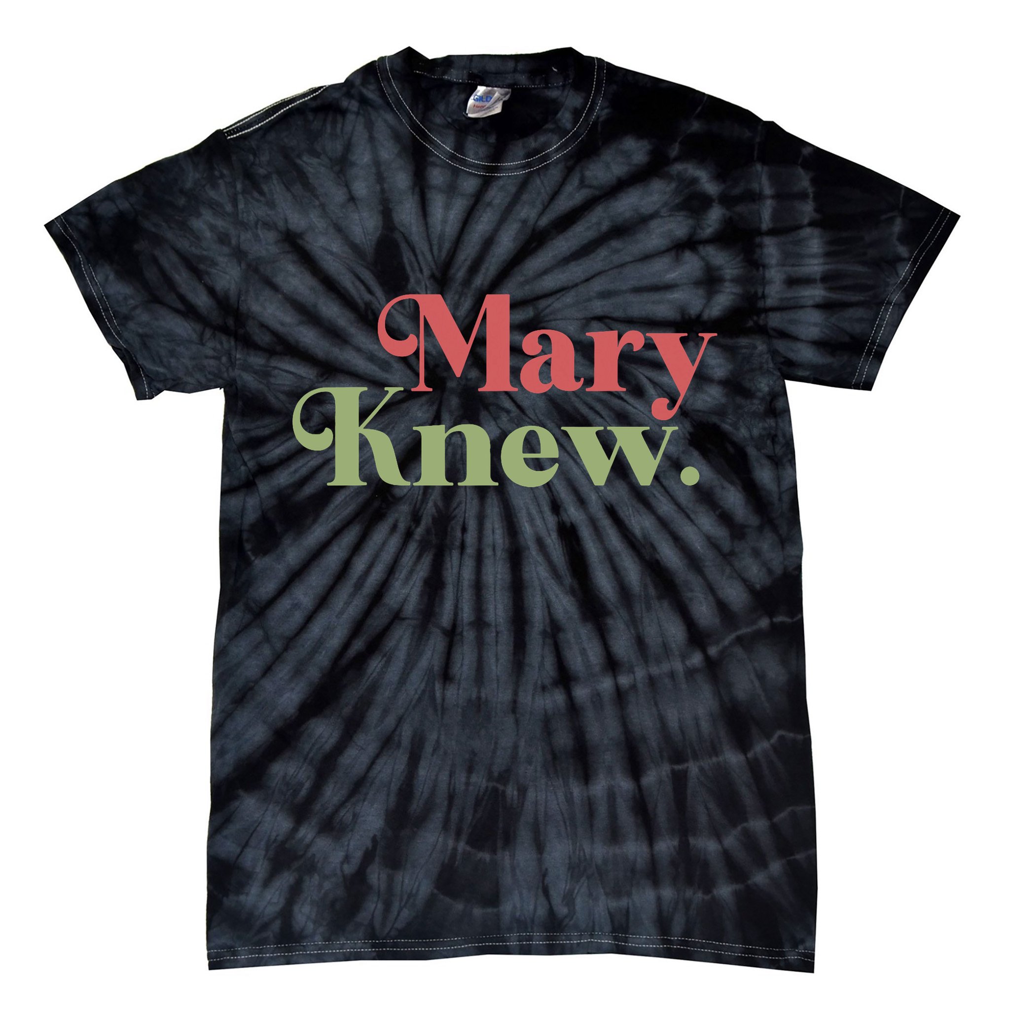 Mary Knew Christmas Tie-Dye T-Shirt