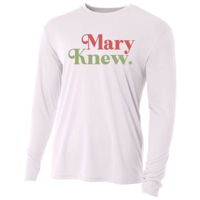 Mary Knew Christmas Cooling Performance Long Sleeve Crew