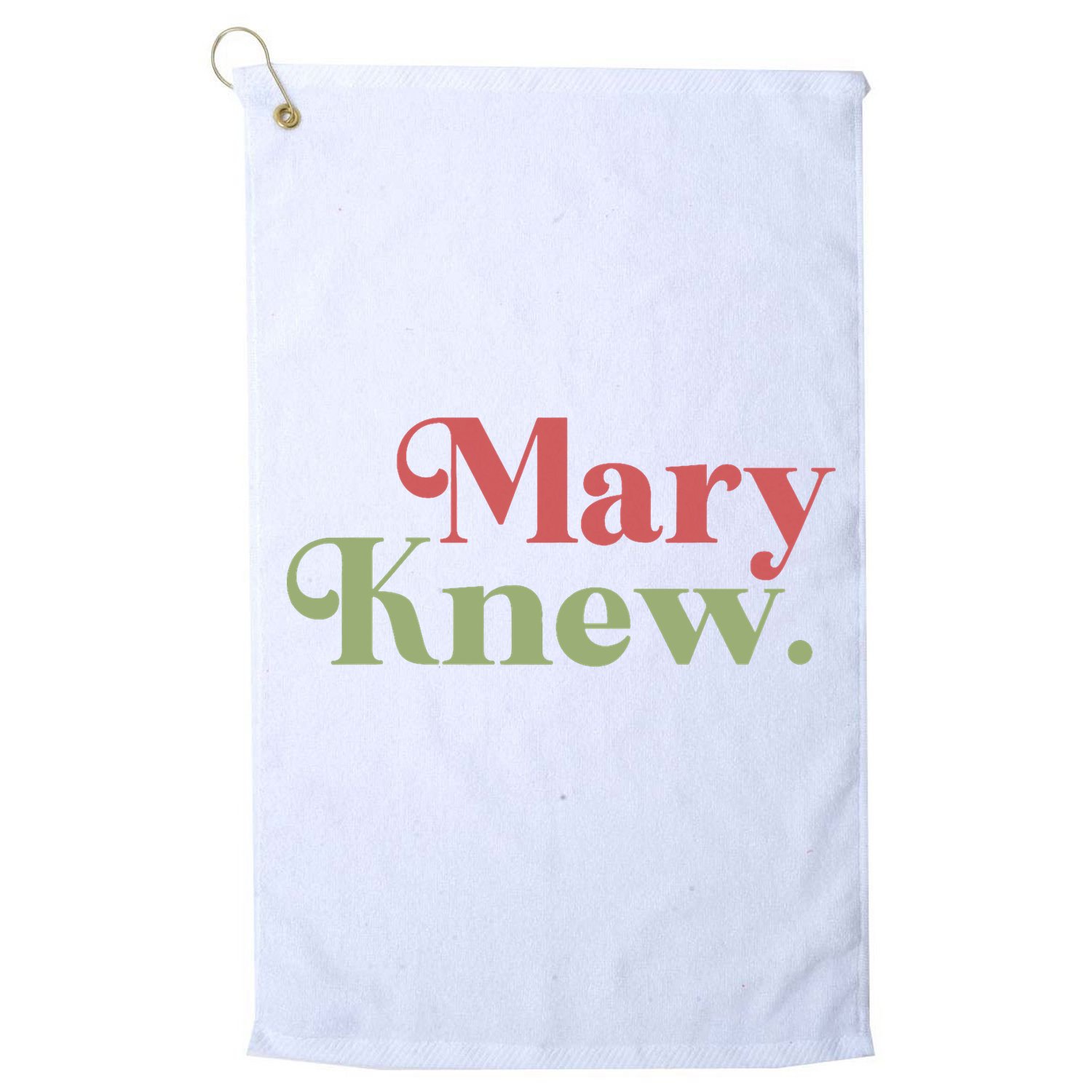 Mary Knew Christmas Golf Towel