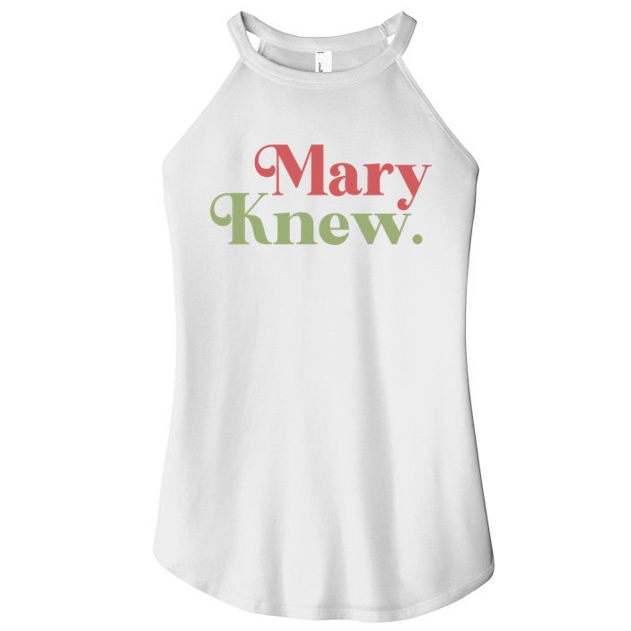 Mary Knew Christmas Women's Perfect Tri Rocker Tank