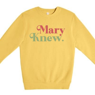 Mary Knew Christmas Premium Crewneck Sweatshirt