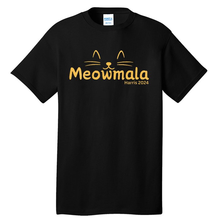 Meowmala Kamala Crazy Kitty Lady Society Vote Tall T-Shirt