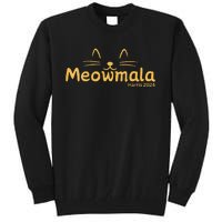 Meowmala Kamala Crazy Kitty Lady Society Vote Tall Sweatshirt