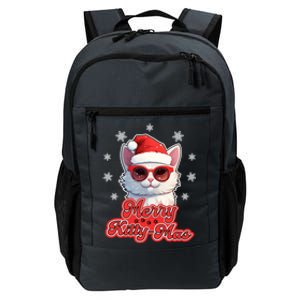 Merry Kittymas Cat Santa Claus Kitten Lovers Christmas Puns Gift Daily Commute Backpack