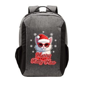 Merry Kittymas Cat Santa Claus Kitten Lovers Christmas Puns Gift Vector Backpack