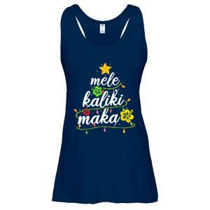 Mele Kalikimaka Christmas Hawaiian Apparel, Santa Ladies Essential Flowy Tank