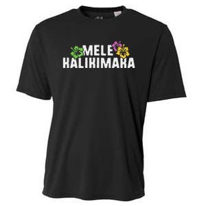 Mele Kalikimaka Christmas Hawaiian Xmas Merry Cooling Performance Crew T-Shirt