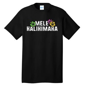 Mele Kalikimaka Christmas Hawaiian Xmas Merry Tall T-Shirt