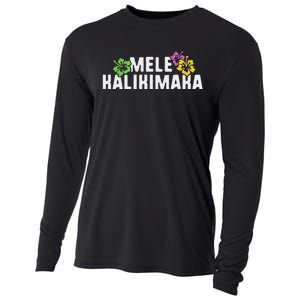 Mele Kalikimaka Christmas Hawaiian Xmas Merry Cooling Performance Long Sleeve Crew