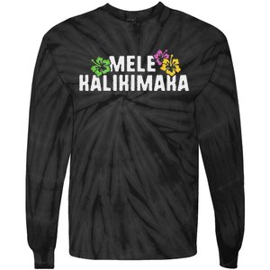 Mele Kalikimaka Christmas Hawaiian Xmas Merry Tie-Dye Long Sleeve Shirt