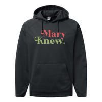 Mary Knew Christmas Performance Fleece Hoodie