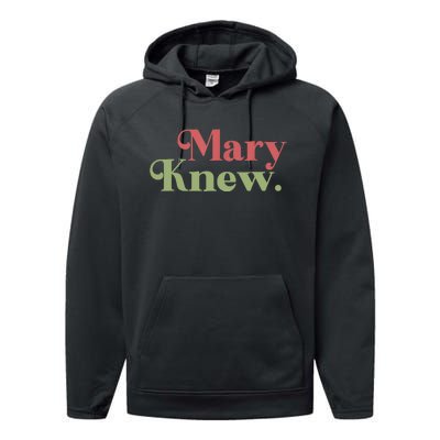 Mary Knew Christmas Performance Fleece Hoodie