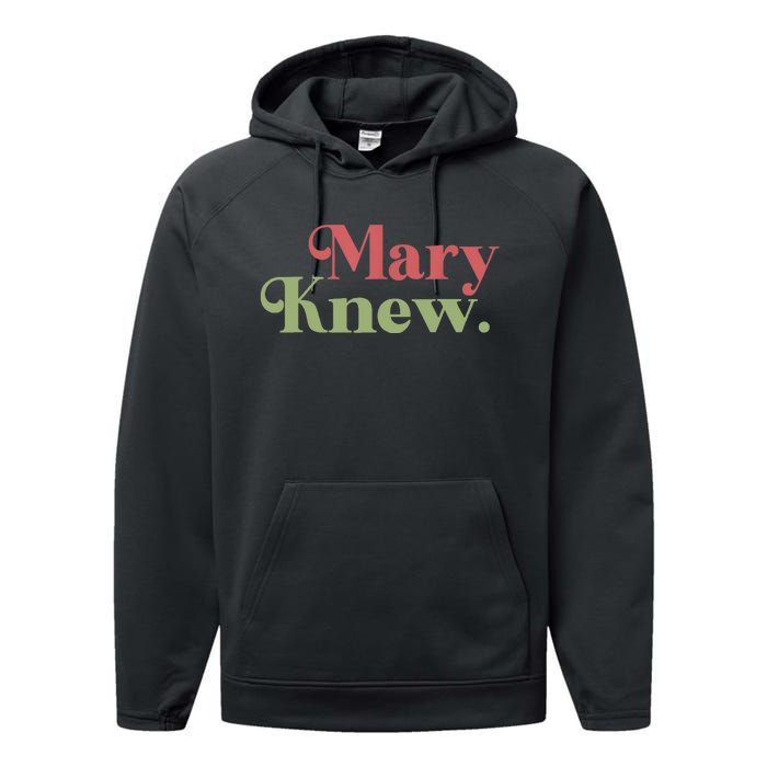 Mary Knew Christmas Performance Fleece Hoodie