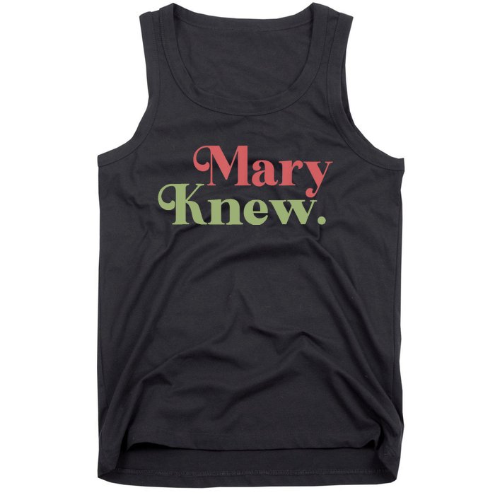 Mary Knew Christmas Tank Top