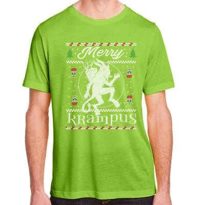 Merry Krampus Christmas Xmas Horror Ugly Evil Pajama Gift Adult ChromaSoft Performance T-Shirt