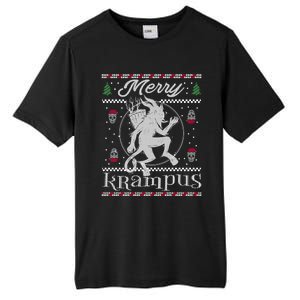 Merry Krampus Christmas Xmas Horror Ugly Evil Pajama Gift Tall Fusion ChromaSoft Performance T-Shirt