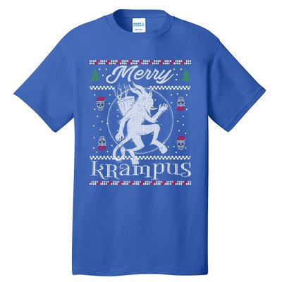 Merry Krampus Christmas Xmas Horror Ugly Evil Pajama Gift Tall T-Shirt