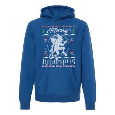 Merry Krampus Christmas Xmas Horror Ugly Evil Pajama Gift Premium Hoodie