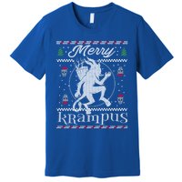 Merry Krampus Christmas Xmas Horror Ugly Evil Pajama Gift Premium T-Shirt