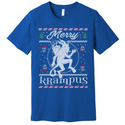 Merry Krampus Christmas Xmas Horror Ugly Evil Pajama Gift Premium T-Shirt