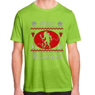 Merry Krampus Christmas Xmas Horror Ugly Sweater Evil Pajama Gift Adult ChromaSoft Performance T-Shirt