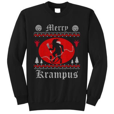 Merry Krampus Christmas Xmas Horror Ugly Sweater Evil Pajama Gift Sweatshirt