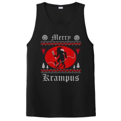 Merry Krampus Christmas Xmas Horror Ugly Sweater Evil Pajama Gift PosiCharge Competitor Tank