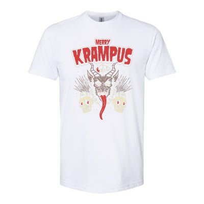 Merry Krampus Christmas Psychobilly Horror Softstyle CVC T-Shirt