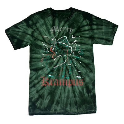 Merry Krampus Christmas Xmas Horror Ugly Sweater Evil Pajama  Tie-Dye T-Shirt