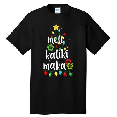 Mele kalikimaka Christmas Hawaiian Xmas Tall T-Shirt