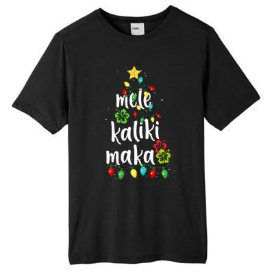 Mele kalikimaka Christmas Hawaiian Xmas Tall Fusion ChromaSoft Performance T-Shirt