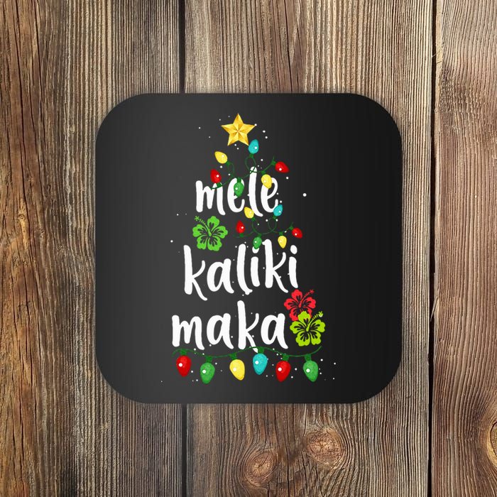 Mele kalikimaka Christmas Hawaiian Xmas Coaster