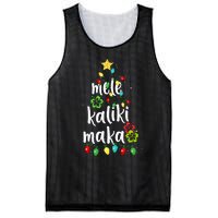 Mele kalikimaka Christmas Hawaiian Xmas Mesh Reversible Basketball Jersey Tank