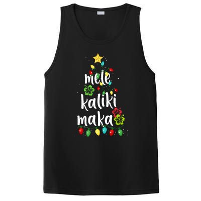 Mele kalikimaka Christmas Hawaiian Xmas PosiCharge Competitor Tank