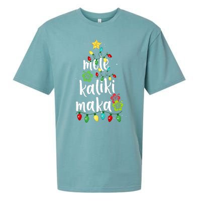 Mele kalikimaka Christmas Hawaiian Xmas Sueded Cloud Jersey T-Shirt