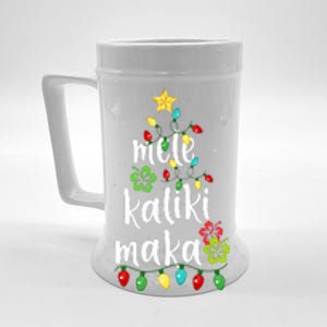 Mele kalikimaka Christmas Hawaiian Xmas Beer Stein