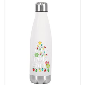 Mele kalikimaka Christmas Hawaiian Xmas Stainless Steel Insulated Water Bottle