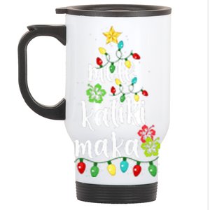 Mele kalikimaka Christmas Hawaiian Xmas Stainless Steel Travel Mug