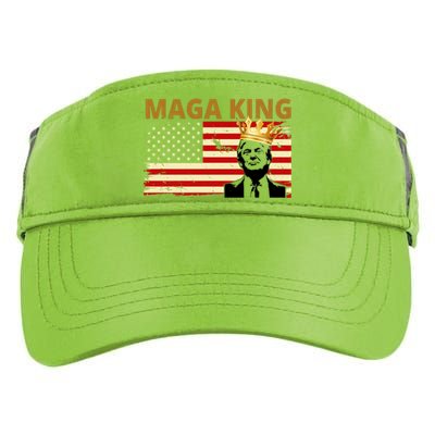 MAGA King Donald Trump Usa Flag Adult Drive Performance Visor