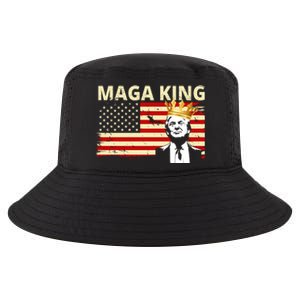 MAGA King Donald Trump Usa Flag Cool Comfort Performance Bucket Hat