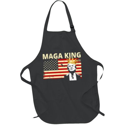 MAGA King Donald Trump Usa Flag Apron