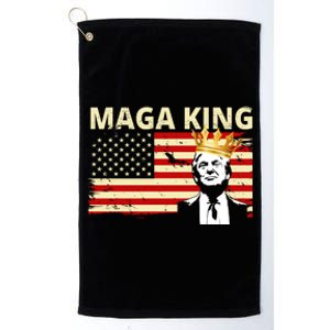 MAGA King Donald Trump Usa Flag Platinum Collection Golf Towel