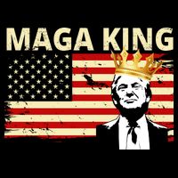 MAGA King Donald Trump Usa Flag Visor